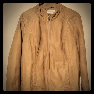 Christopher and Banks faux leather jacket